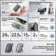 REMAX power bank MagSafe RPP-695 3u1 Wireless + držač 10000mAh, plavi - EP3230406