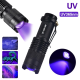 Baterijska lampa JWD mala sa ultraljubicastim svetlom crna - 214364