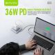 BAVIN Punjač 36W 2x Type-C, bela - 90048