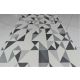 Antiklizna podna prostirka 70x140-triangl sivo/bela/crna - 6688