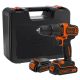 BLACK & DECKER Aku udarna bušilica - odvijač 18V 1 x 1,5 Ah BDCHD18KB u koferu - BDCHD18KB