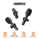 Bezicni mikrofon Lavalier Remax K10 2u1 za mobilni telefon Type-C crni - 619026