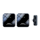 Bezicni mikrofon Lavalier Remax K12 2u1 za mobilni telefon iPhone Lightning crni - 615351