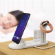 Bezicni punjač 4u1 za Apple Watch, Airpods i 2x iPhone beli - 039240