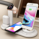 Bezicni punjač 4u1 za Apple Watch, Airpods i 2x iPhone beli - 039240