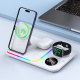 Bezicni punjač 5u1 Magsafe RGB A82 30W beli - 602365
