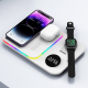 Bezicni punjač 5u1 Magsafe RGB A82 30W beli - 602365