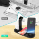 Bezicni punjač B-07 6u1 za iPhone,Airpods,Apple Watch 15W crni - 058953