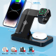 Bezicni punjač B-18 4u1 za 2x iPhone,Airpods,Apple Watch 15W crni - 058951