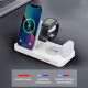 Bezicni punjač B-19 4u1 za 2x iPhone,Airpods,Apple Watch 15W beli - 603586