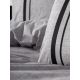 DEKOR DOM Posteljina CB Ranforce double Plain Line Bitter gri/siyah - 038249