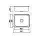 Boloco Inox ugradna sudopera ø90 57x46cm BL 601 - 12739-1
