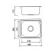 Boloco Inox ugradna sudopera ø90 44x38cm BL 603 - 11596