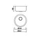 Boloco Inox ugradna sudopera ø90 42,2cm BL 830A - BL-830A