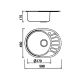 Boloco Inox ugradna sudopera ø90 58x45cm BL 904 - 12384