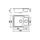 Boloco Inox ugradna sudopera ø90 62x48cm BL 908B - BL-908-B