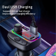 Bluetooth FM RGB Transmiter C15 3.1A+Type-C crni - 614524