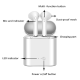 Bluetooth slušalice AirPhones i7 mini HQ bele - 060163-1