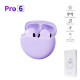 Bluetooth slušalice AirPhones Pro 6 HQ ljubicaste - 612071