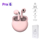 Bluetooth slušalice AirPhones Pro 6 HQ roze - 612072