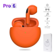 Bluetooth slusalice Airpods Pro6 narandzaste HQ - 210794