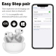 Bluetooth slusalice Airpods Soke XY-70 ANC bele - 218354