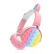 Bluetooth slušalice Cat Pot it roze - 614214