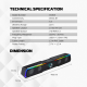 Bluetooth zvucnik Fantech GS305 BEAT BAR crni - 218375