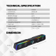Bluetooth zvučnik Fantech GS305 Beat Ber crni - g218375