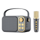 Bluetooth zvučnik karaoke set sa mikrofonom YS-103 crni - 060158-1