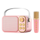 Bluetooth zvučnik karaoke set sa mikrofonom YS-103 roze - 060161-1