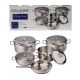 BONERA Set posuđa Diamond 9/1, inox - BON-DIA