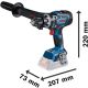 BOSCH Aku vibraciona bušilica-odvrtač GSB 18V-150 C, SOLO u kartonskoj kutiji sa pomoćnom ručicom - 06019J5101