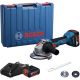BOSCH Aku ugaona brusilica 125mm GWS 18V-8 2x4,0Ah + punjač u koferu - 06019N9020
