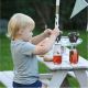 KINDER HOME Baštenska garnitura KINDER HOME, Dečiji sto za piknik, Kišobran anti-UV 30+ - C076-1