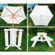 KINDER HOME Baštenska garnitura KINDER HOME, Dečiji sto za piknik, Kišobran anti-UV 30+ - C076-1