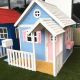 Velika drvena dečija kućica sa verandom KINDER HOME - C181-1