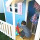 Velika drvena dečija kućica sa verandom KINDER HOME - C181-1