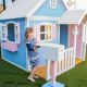 Velika drvena dečija kućica sa verandom KINDER HOME - C181-1