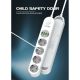 Produzni kabl LDNIO SE1-C 2500W EU, 4 uticnice 2xUSB 12W, 2xPD 20W beli 2m - EP2937076