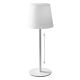 Get and Give LED stona lampa Selena, Podesiva visina, Punjiva, 4 nivoa osvetljenja, bela - EP3246775