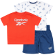REEBOK set tri dela za bebe dečake, crveno belo plavi - C9869RB