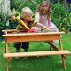 KINDER HOME Baštenska garnitura KINDER HOME 2 u 1, Dečiji piknik sto i pesak - C986