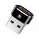 BASEUS Adapter Mini USB ženski na Type-C muški konverter crna - CAAOTG-01