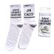 KEVA SI Muške čarape - Samo lagano i opušteno jer ćale si, bele - 26Kevasi