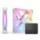 NZXT F140 RGB Duo Twin Pack 140mm ventilator beli (RF-D14DF-W1) - EP3168275
