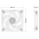 ARCTIC Ventilator P14 PWM PST A-RGB 120mm ACFAN00276A, bela - CAS02667