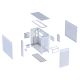 ASUS PRIME AP303 MESH WHITE micro-ATX kućište belo - EP3059404