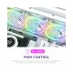 NZXT F140RGB Core 140mm ventilator beli (RF-D14SF-W1) - EP3083100