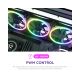 NZXT F140RGB Core 140mm ventilator crni (RF-D14SF-B1) - EP3083103